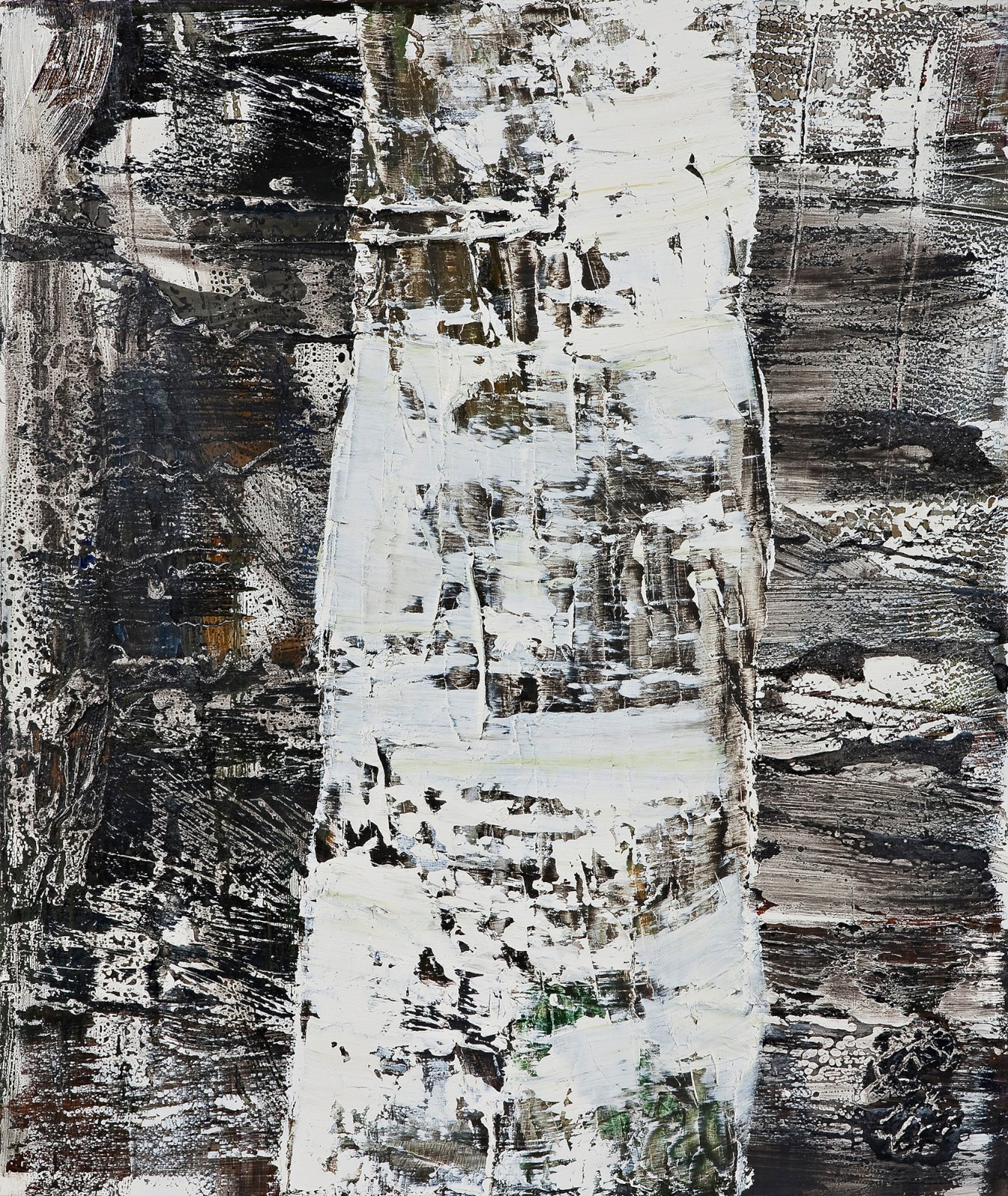 Träd, 2008, oil on aluminum, 59 x 50 cm