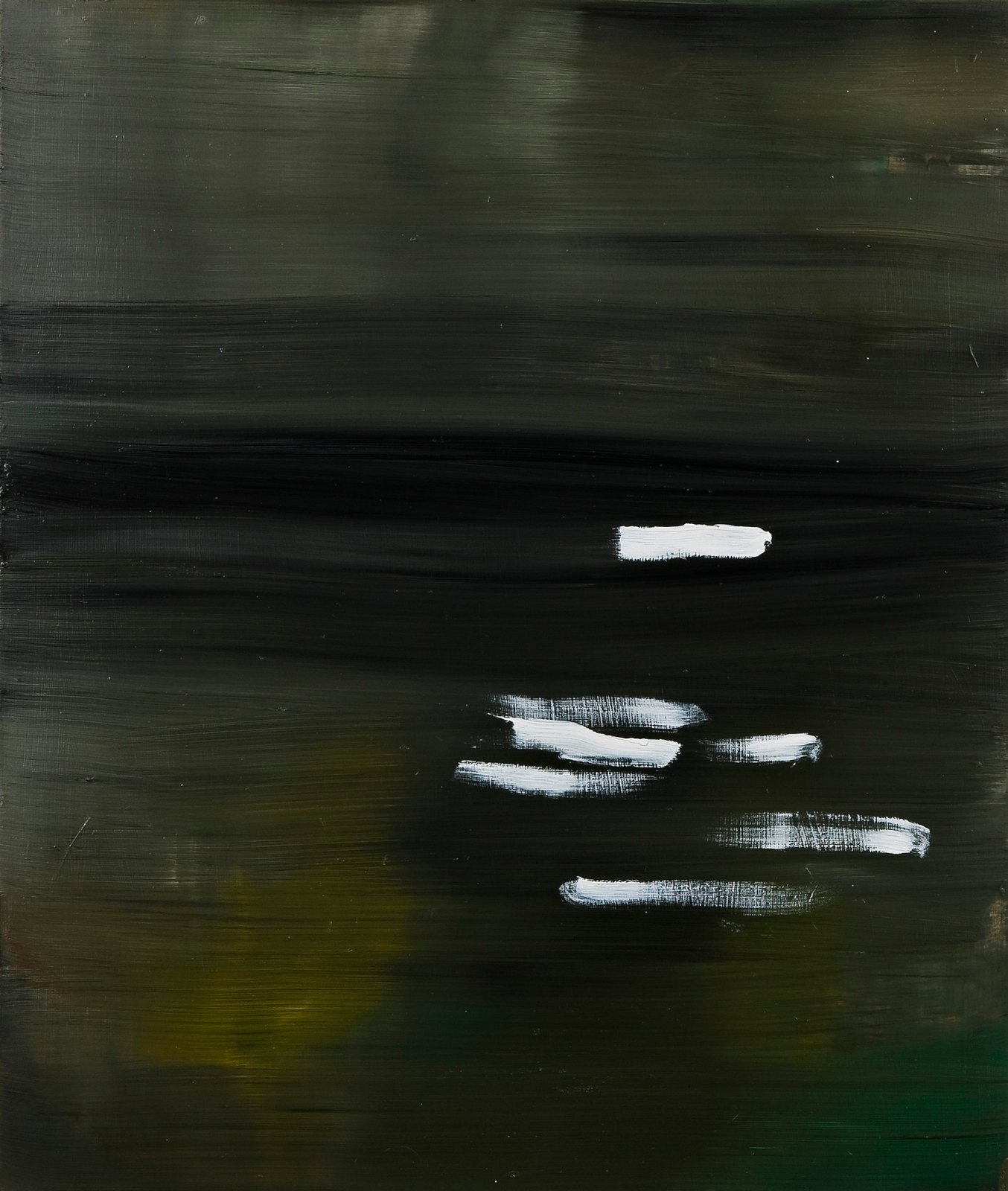 Paralell, 2009, oil on aluminum, 59 x 50 cm