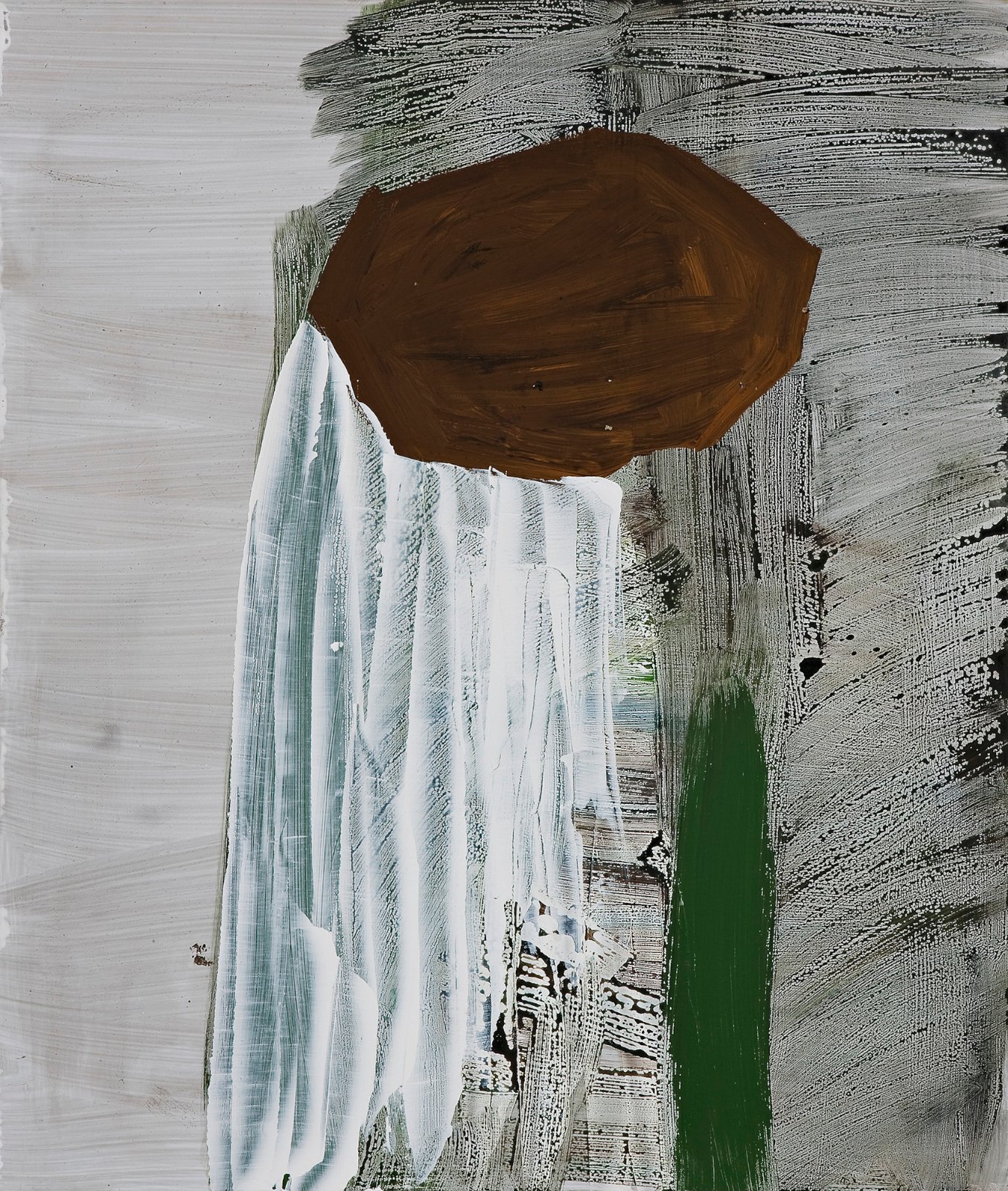 Sten II, 2009, acrylic on aluminum, 59 x 45 cm