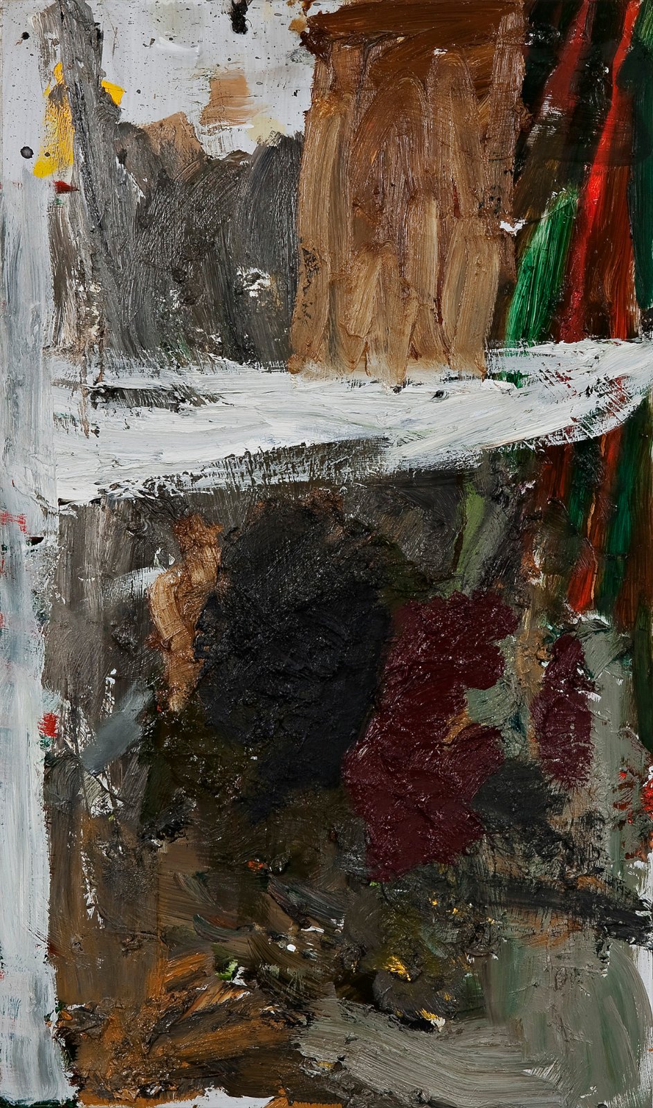 Rest III, 2008, oil on aluminum, 59 x 35