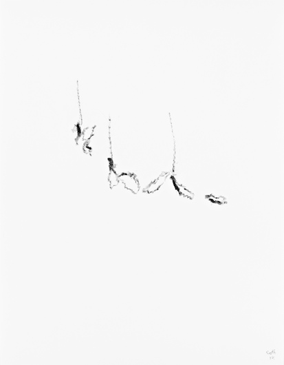 Untitled, 2014, crayon on paper, 27,7 x 21,5 cm