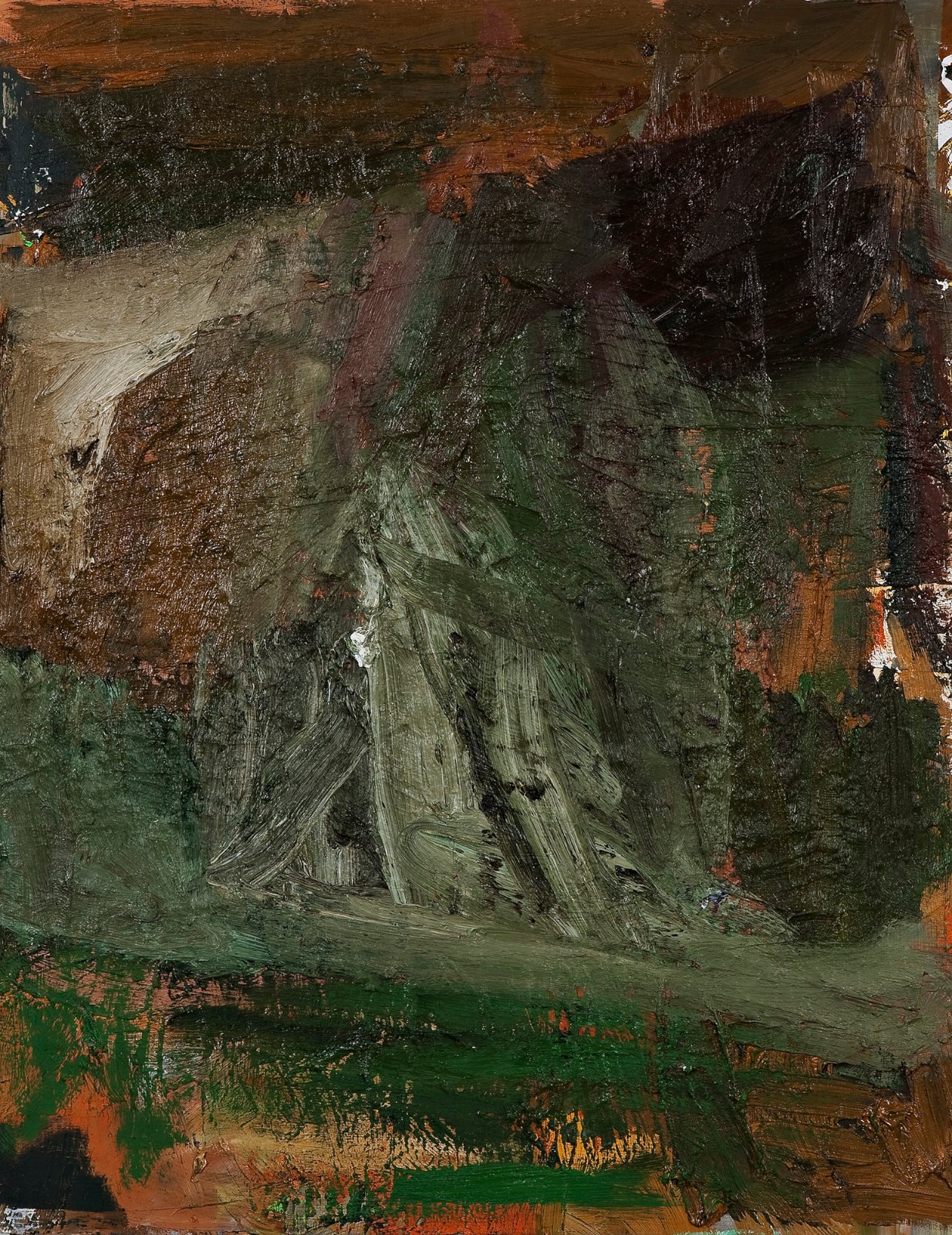 Rest II, 2008, oil on aluminum, 59 x 46 cm