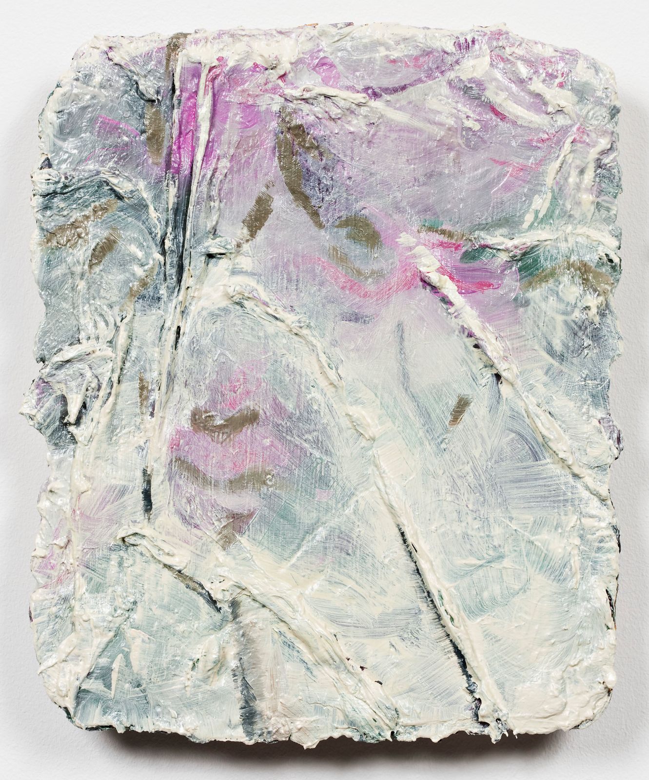 Studie til et ideelt hode (Baby), 2009, oil on canvas on panel, 30 x 25 cm