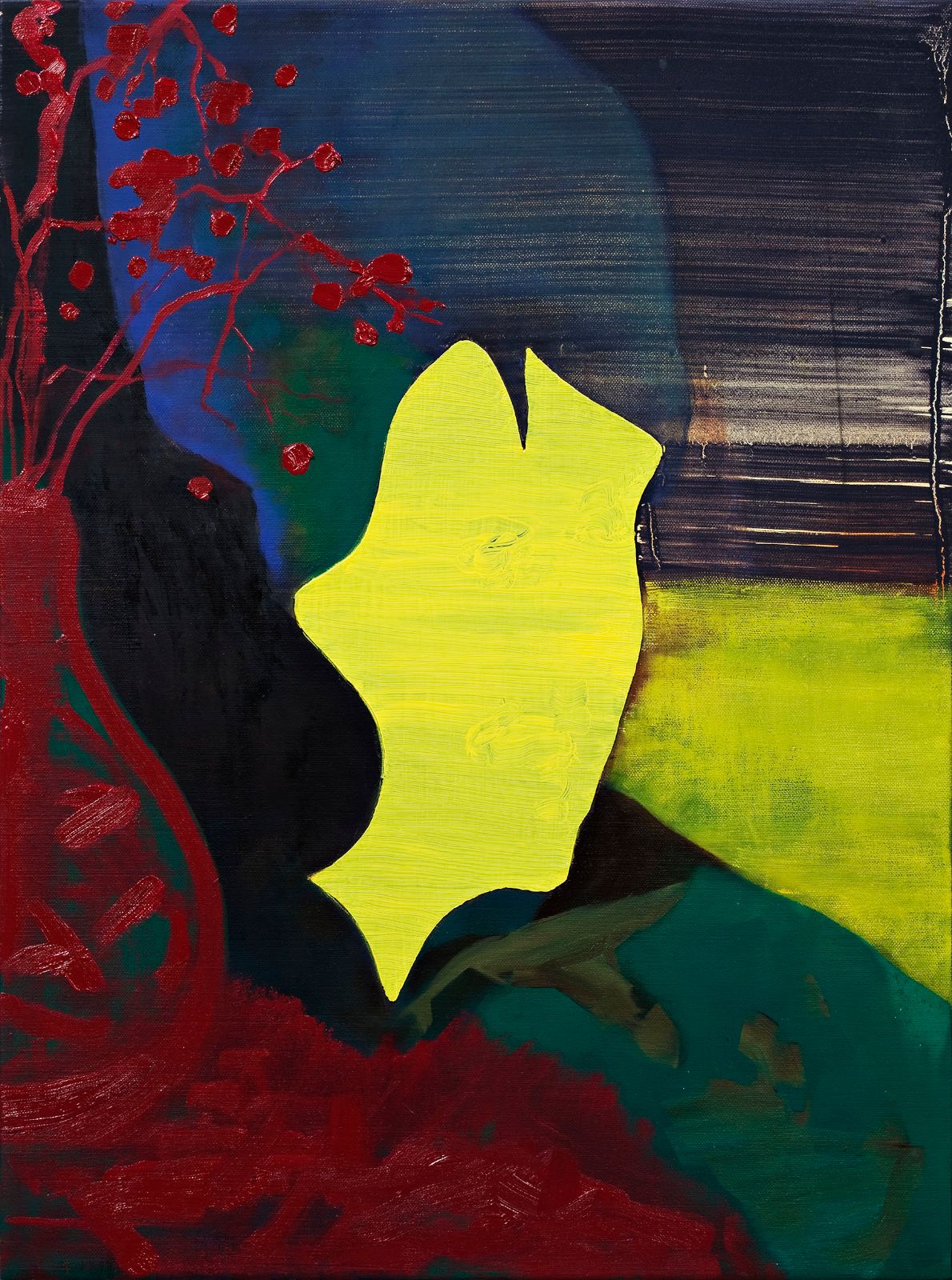 La Japonaise, 2009, oil and acrylic on canvas on panel, 60 x 45 cm