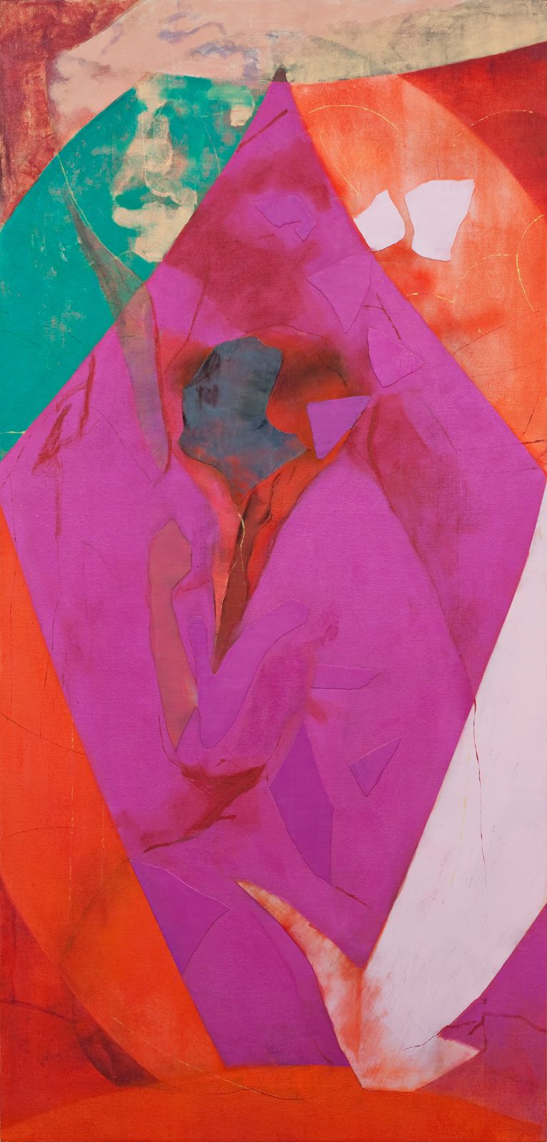 Det er deg vel unt (Rublev), 2009, oil and acrylic on canvas over panel, 200 x 96 cm