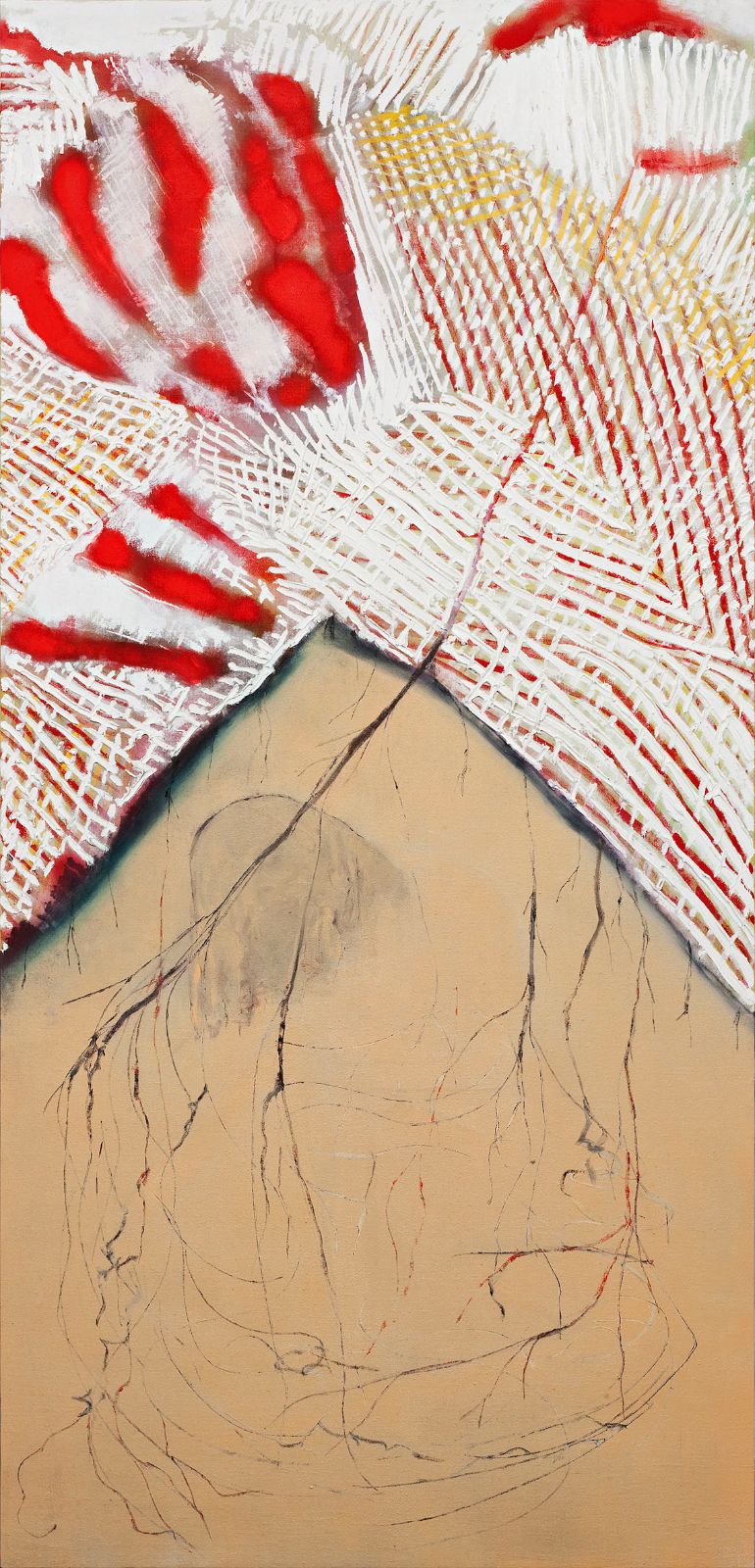 I min hule, 2009, oil on canvas over panel, 200 x 96 cm