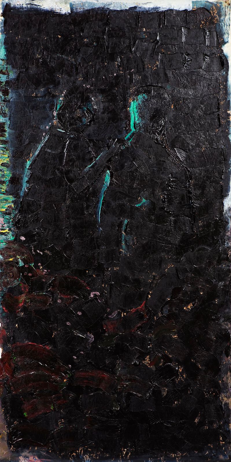 The End, 2009, oil on panel, 244 x 122 cm