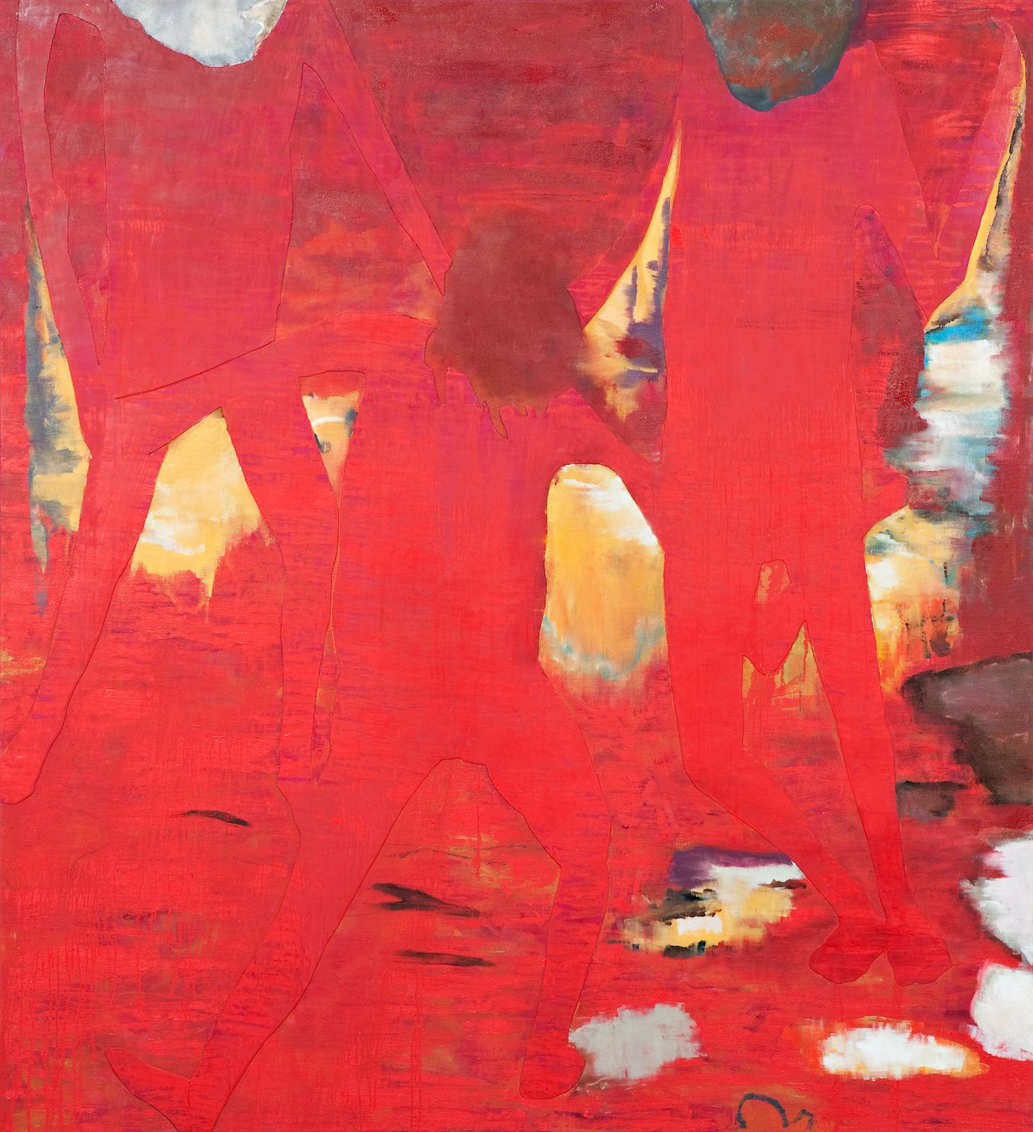 Burning man, 2009, oil and acrylic on canvas on panel, 180 x 165 cm