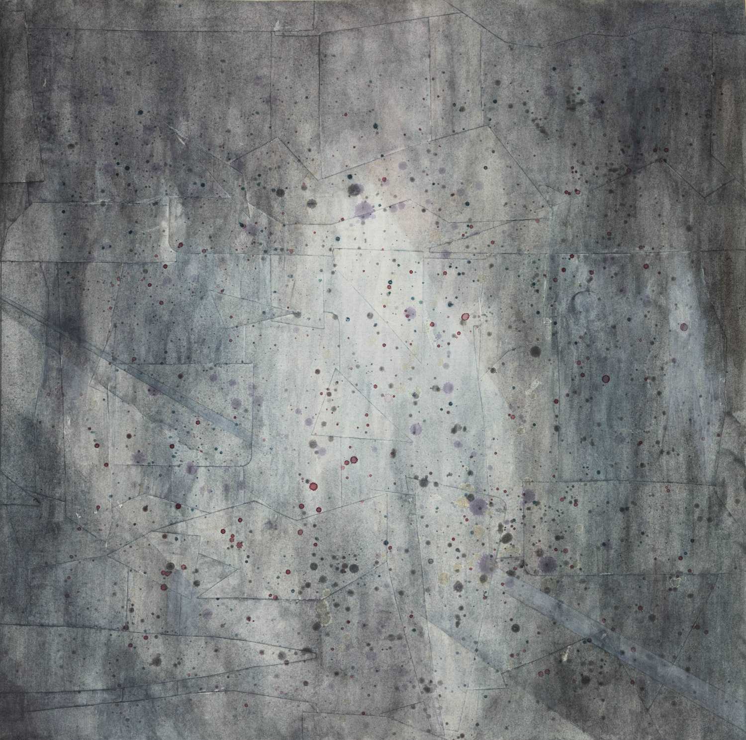 Dagmörker, 2016, watercolour and acrylic on paper, 57 x 58 cm