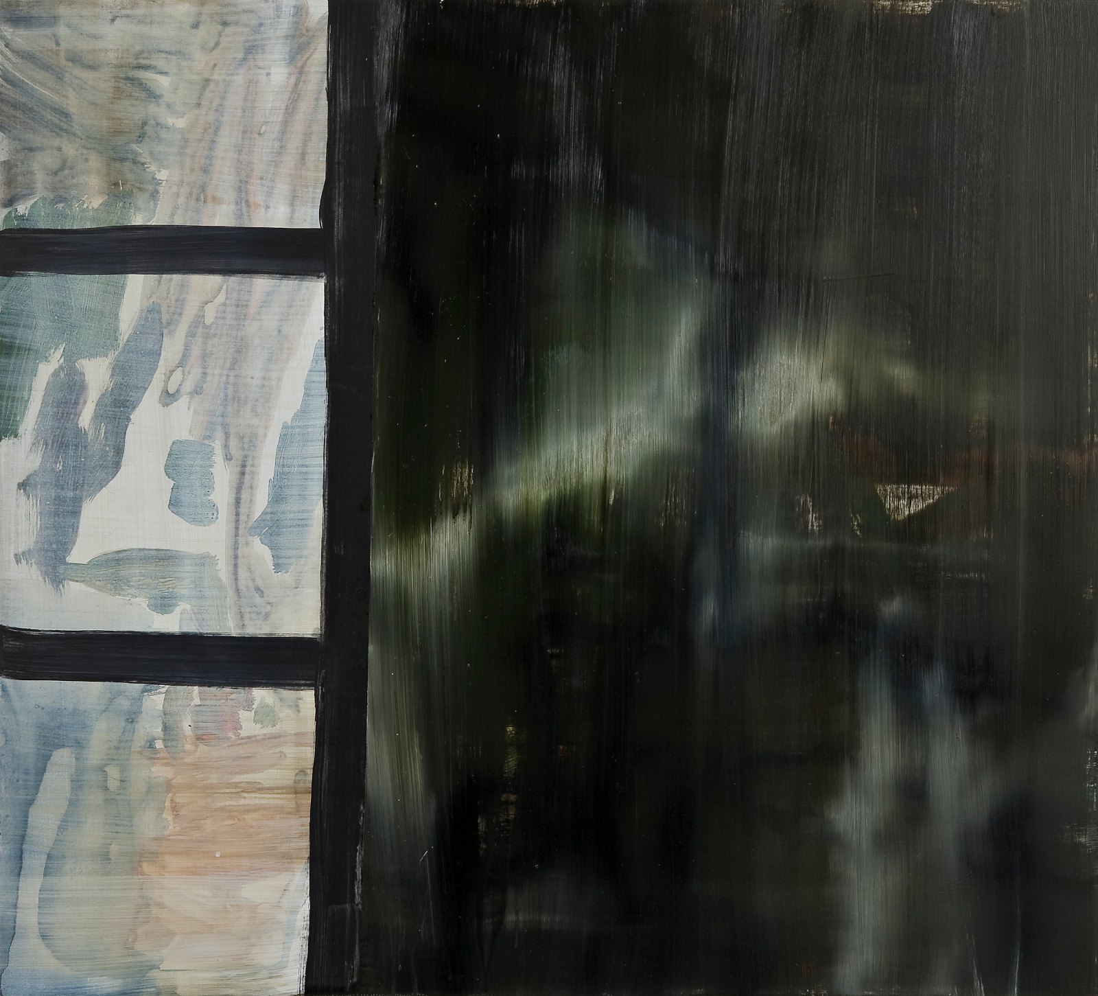 Fönster, 2008, oil and acrylic on aluminum, 59 x 65